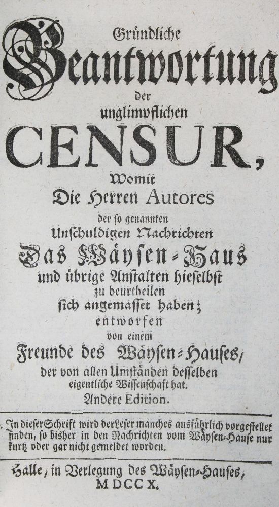 Große Abbildung Nr.2: 143-146 Francke,A.H.: (Hallesches Waisenhaus)