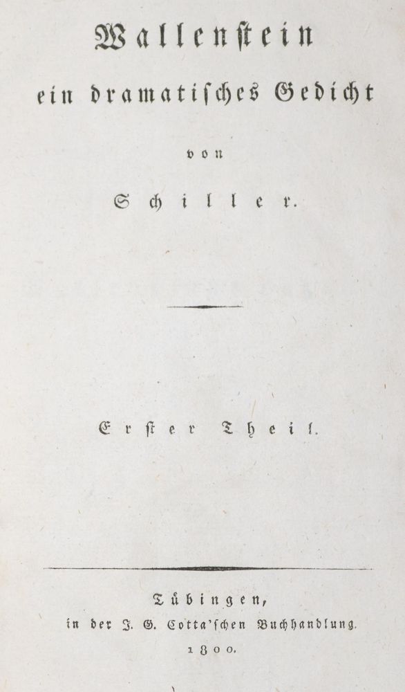 Große Abbildung Nr.2: 143-1463 Schiller,F.v.: (Literatur und illustrierte Bücher bis 19.Jahrhundert)