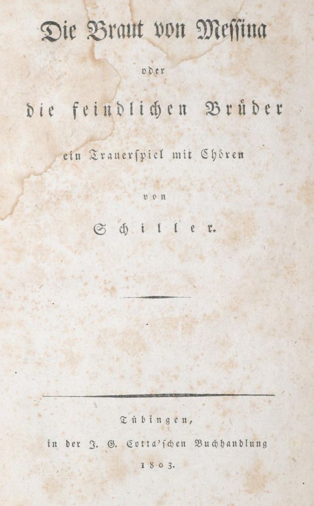 Große Abbildung Nr.3: 143-1463 Schiller,F.v.: (Literatur und illustrierte Bücher bis 19.Jahrhundert)