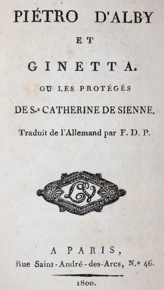 Große Abbildung Nr.1: 143-1470 Sienne,C.de.: (Literatur und illustrierte Bücher bis 19.Jahrhundert)