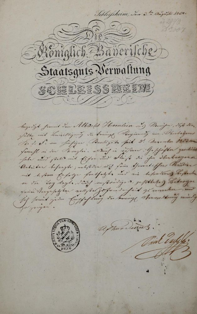 Große Abbildung Nr.111: 143-148 Hänlein,W.F. u. A.: (Handschriften, Bayern)