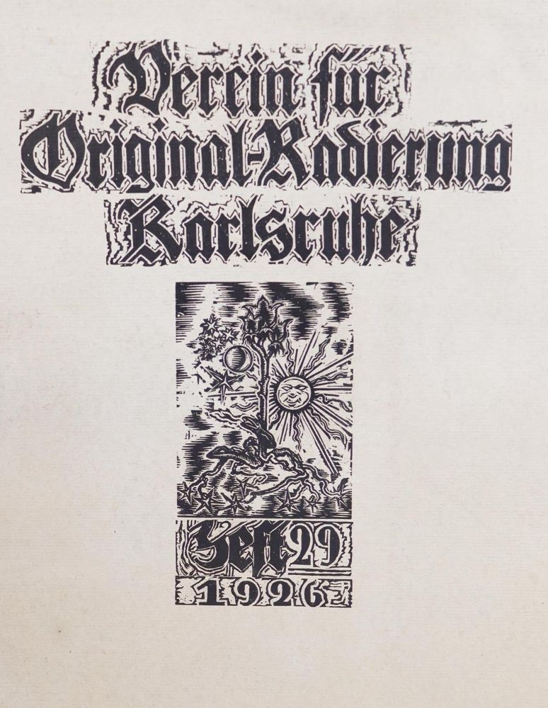 Große Abbildung Nr.1: 143-1488 Verein für Originalradierung Karlsruhe.: (Literatur und illustrierte Bücher bis 19.Jahrhundert)