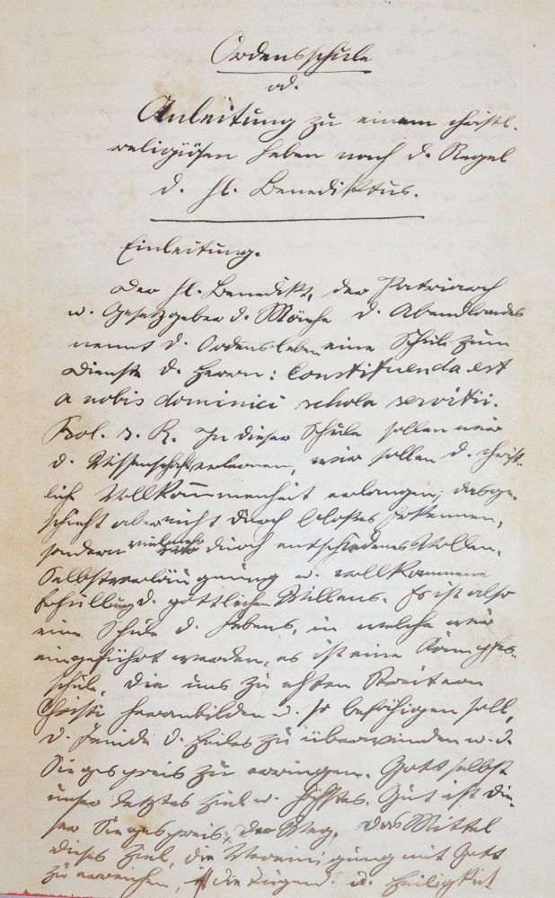 Große Abbildung Nr.1: 143-149 Ordnungspunkte: (Handschriften, Benediktiner)
