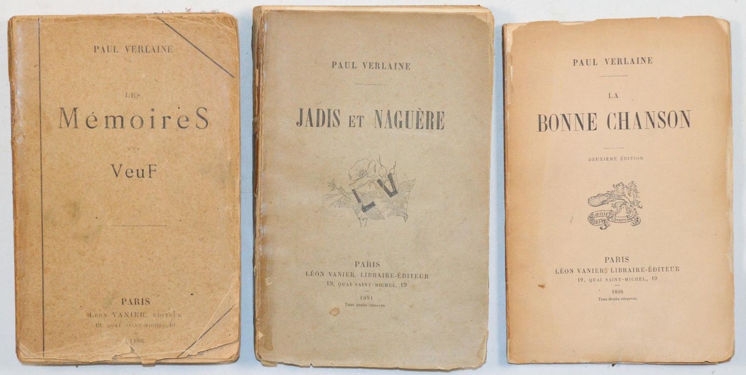 Große Abbildung Nr.2: 143-1490 Verlaine,P.: (Literatur und illustrierte Bücher bis 19.Jahrhundert)