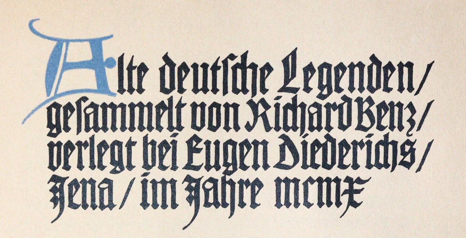 Große Abbildung Nr.1: 143-1509 Benz,R. (Ges.).: (Literatur und illustrierte Bücher 20.Jahrhundert - Alte Literatur in modernen Ausgaben)
