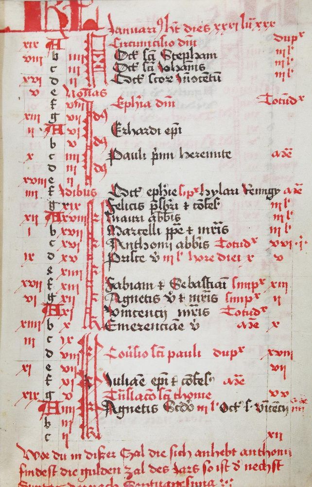 Große Abbildung Nr.2: 143-151 Brevier.: (Handschriften)