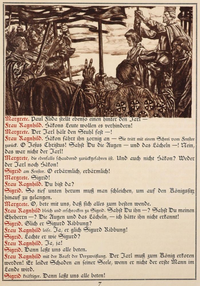 Große Abbildung Nr.2: 143-1513 Bethge,H.: (Literatur und illustrierte Bücher 20.Jahrhundert - Alte Literatur in modernen Ausgaben)