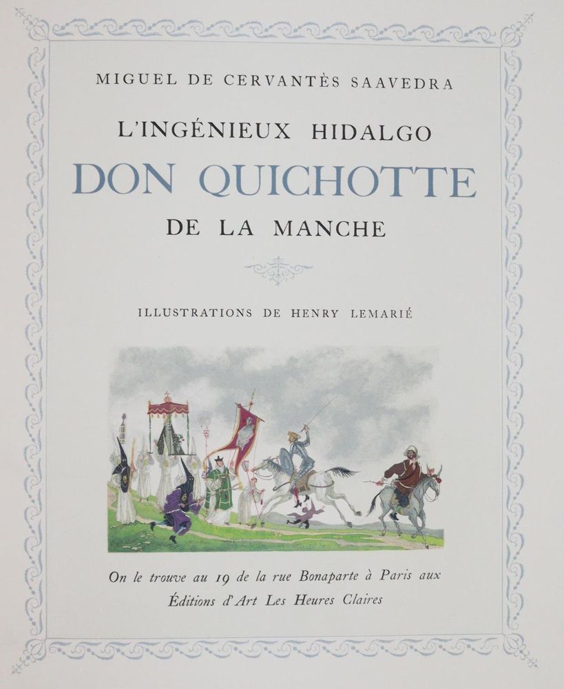 Große Abbildung Nr.2: 143-1528 Cervantes Saavedra,M.de.: (Literatur und illustrierte Bücher 20.Jahrhundert - Alte Literatur in modernen Ausgaben)