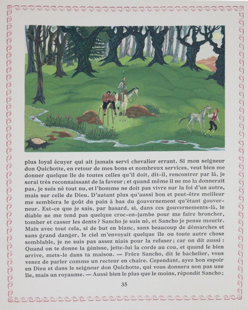 Große Abbildung Nr.6: 143-1528 Cervantes Saavedra,M.de.: (Literatur und illustrierte Bücher 20.Jahrhundert - Alte Literatur in modernen Ausgaben)