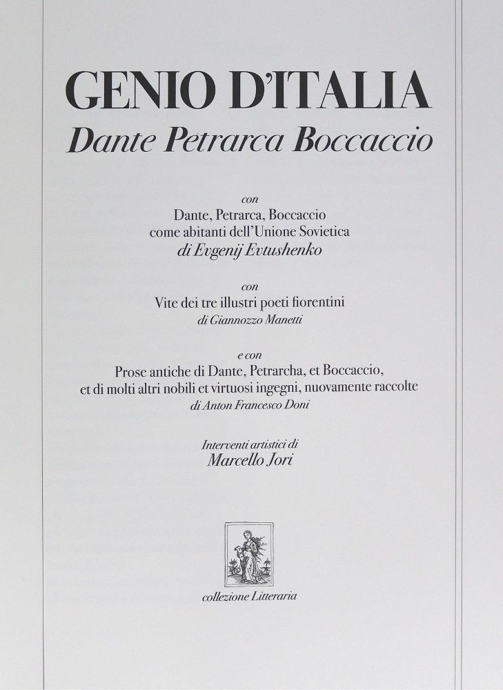 Große Abbildung Nr.2: 143-1539 Genio d'Italia:: (Dante)