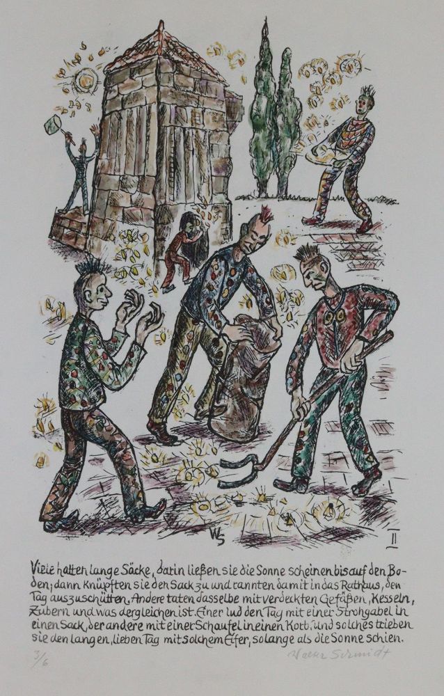 Große Abbildung Nr.3: 143-1565 Schildbürger, Die.: (Künstlergraphik)