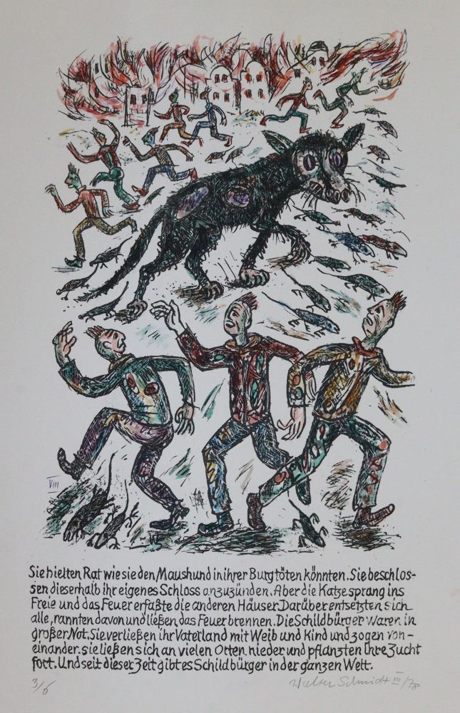 Große Abbildung Nr.9: 143-1565 Schildbürger, Die.: (Künstlergraphik)