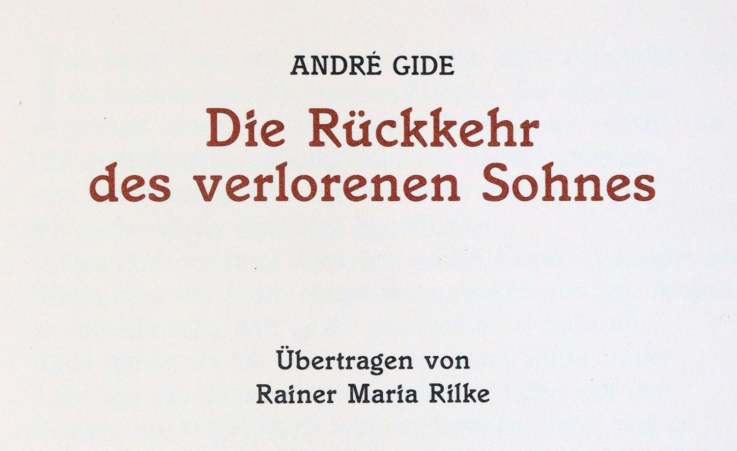 Große Abbildung Nr.1: 143-1588 Gide,A.: (Literatur und illustrierte Bücher 20.Jahrhundert - Alte Literatur in modernen Ausgaben)