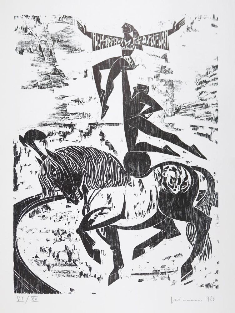 Große Abbildung Nr.10: 143-1597 Graphikmappen mit Holzschnitten.: (Literatur und illustrierte Bücher 20.Jahrhundert - Alte Literatur in modernen Ausgaben)