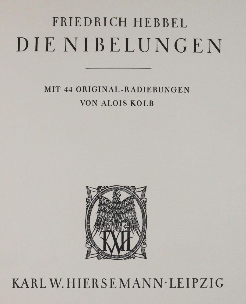 Große Abbildung Nr.1: 143-1612 Hebbel,F.: (Literatur und illustrierte Bücher 20.Jahrhundert - Alte Literatur in modernen Ausgaben)