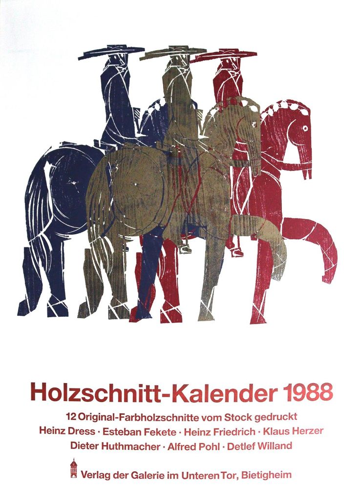Große Abbildung Nr.2: 143-1623 Holzschnitt-Kalender.: (Literatur und illustrierte Bücher 20.Jahrhundert - Alte Literatur in modernen Ausgaben)