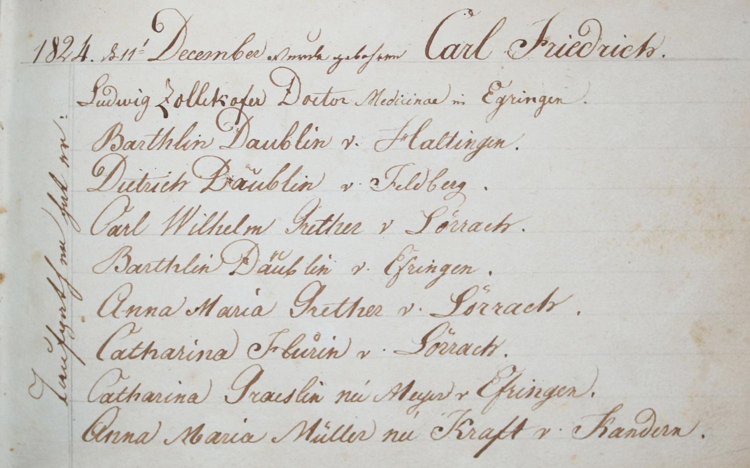 Große Abbildung Nr.3: 143-163 Markgräflerland.: (Handschriften, Stammbücher)