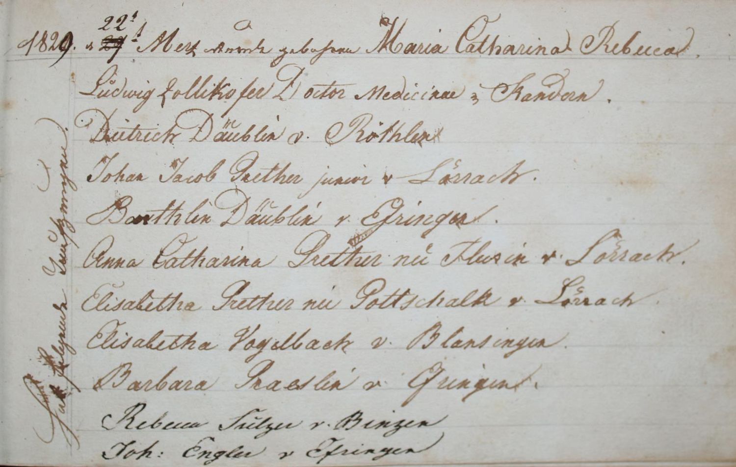 Große Abbildung Nr.5: 143-163 Markgräflerland.: (Handschriften, Stammbücher)