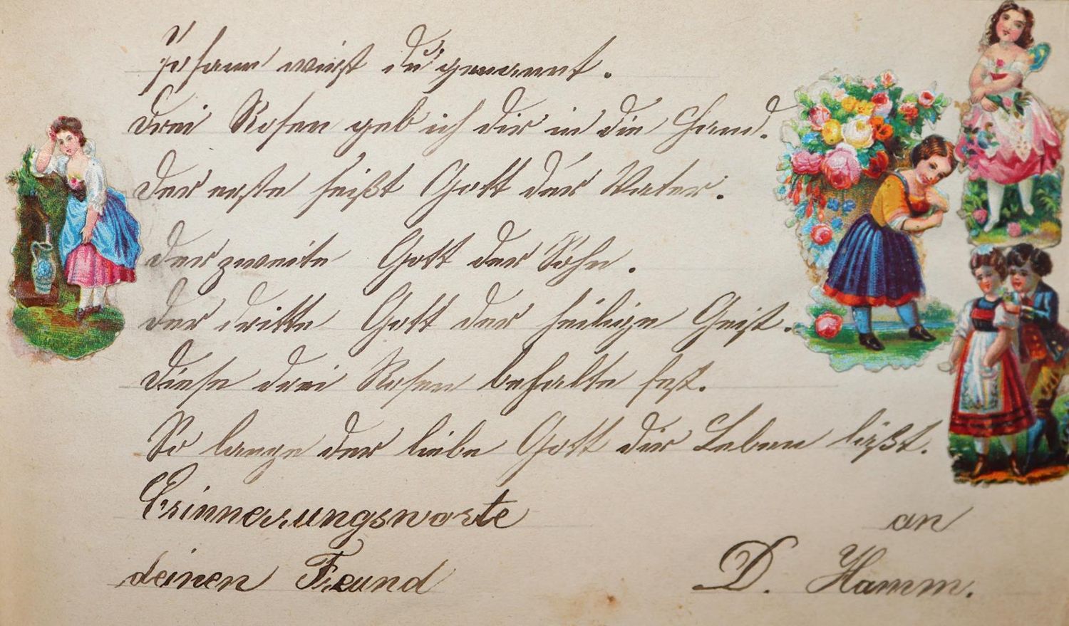 Große Abbildung Nr.3: 143-164 Sammlung: (Handschriften, Stammbücher)