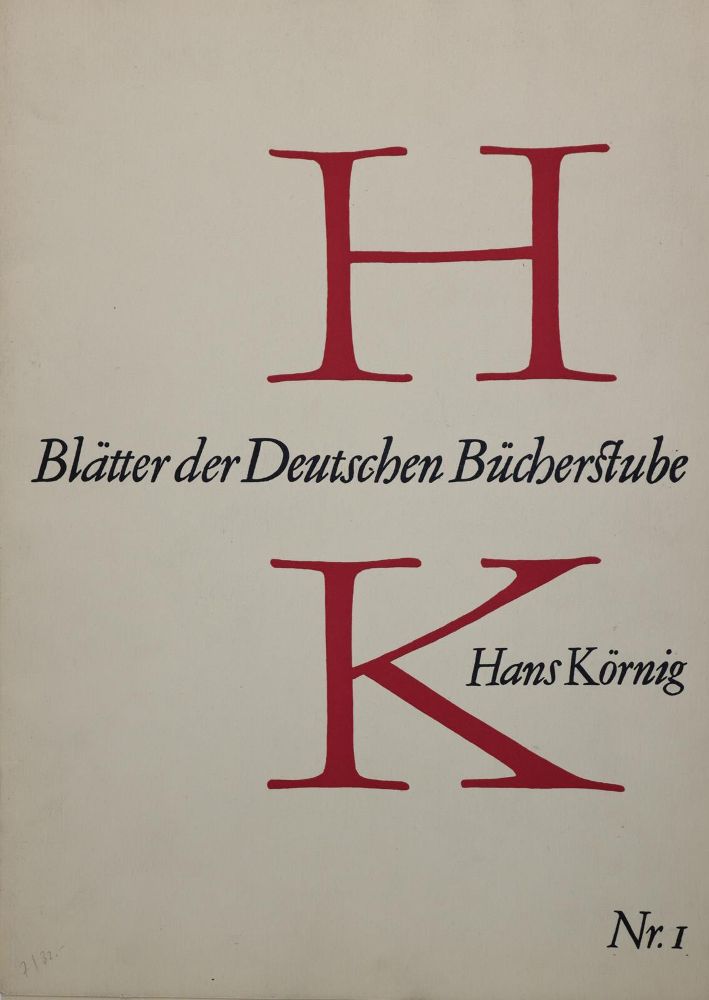 Große Abbildung Nr.1: 143-1644 Körnig,H.: (Literatur und illustrierte Bücher 20.Jahrhundert - Alte Literatur in modernen Ausgaben)