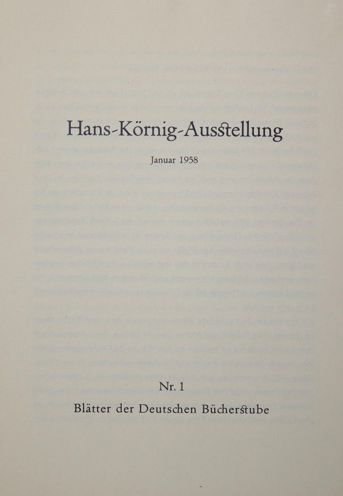 Große Abbildung Nr.2: 143-1644 Körnig,H.: (Literatur und illustrierte Bücher 20.Jahrhundert - Alte Literatur in modernen Ausgaben)