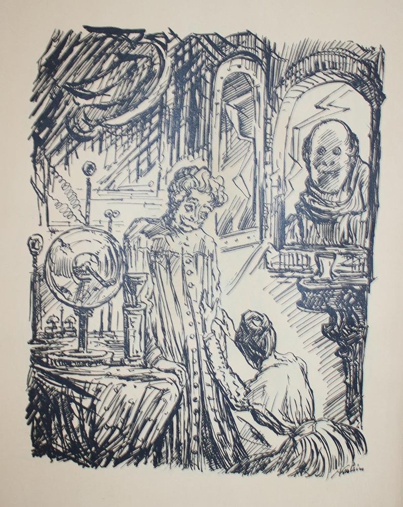 Große Abbildung Nr.12: 143-1650 Kubin,A.: (Literatur und illustrierte Bücher 20.Jahrhundert - Alte Literatur in modernen Ausgaben)