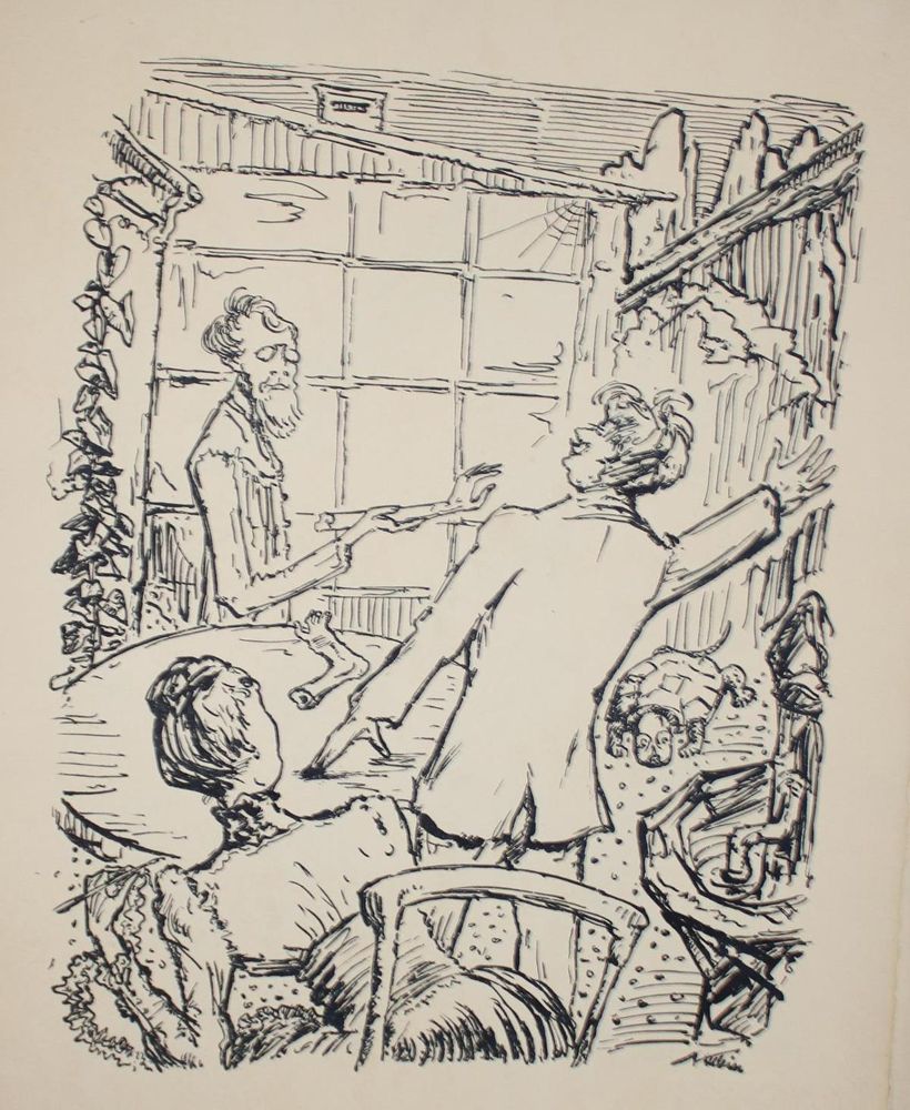 Große Abbildung Nr.17: 143-1650 Kubin,A.: (Literatur und illustrierte Bücher 20.Jahrhundert - Alte Literatur in modernen Ausgaben)
