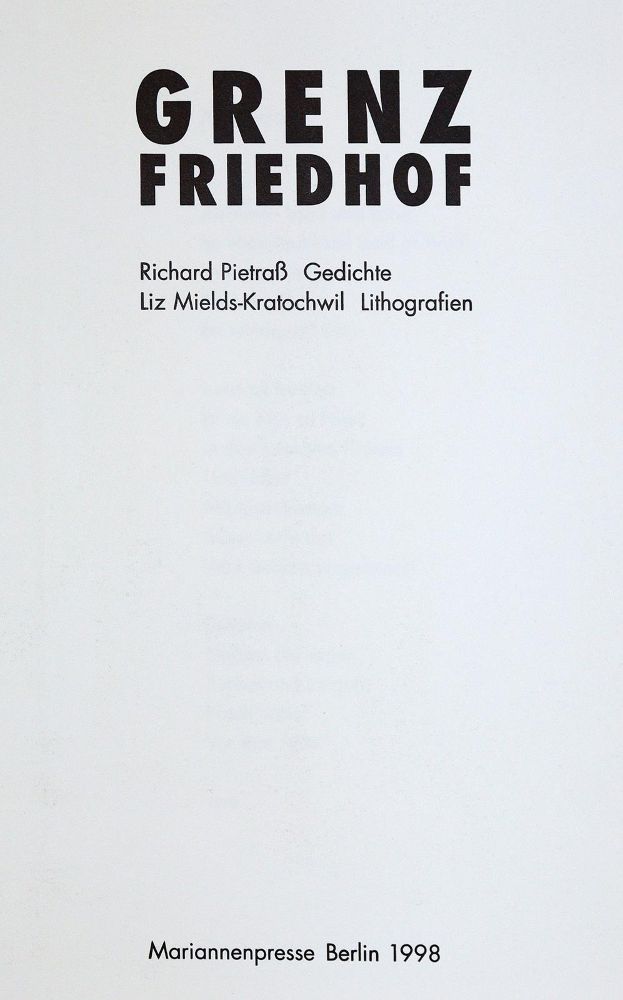 Große Abbildung Nr.3: 143-1676 Ragoczy,J.: (Mariannenpresse)