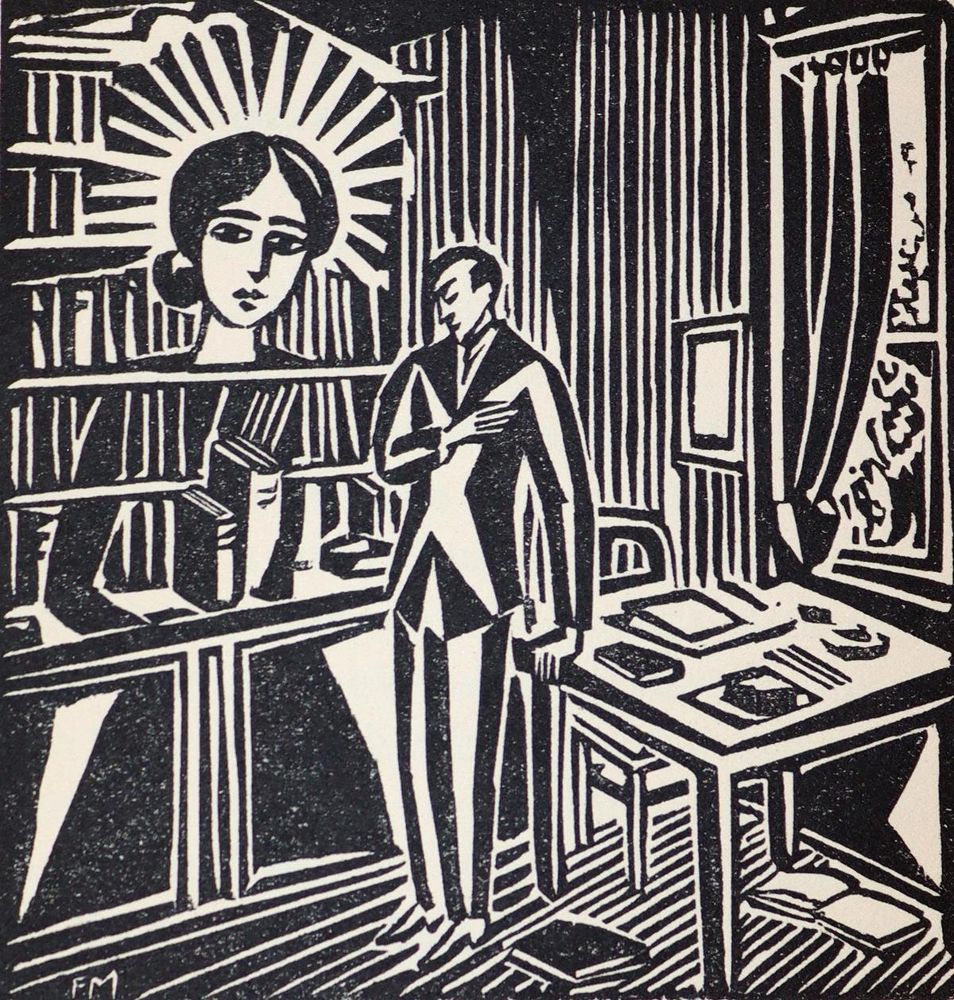 Große Abbildung Nr.2: 143-1678 Masereel,F.: (Literatur und illustrierte Bücher 20.Jahrhundert - Alte Literatur in modernen Ausgaben)