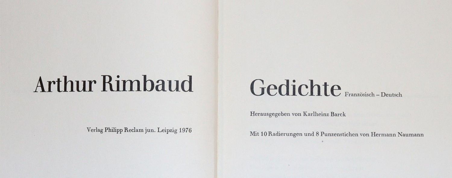 Große Abbildung Nr.2: 143-1686 Rimbaud,A.: (Naumann)