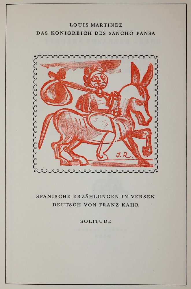 Große Abbildung Nr.4: 143-1708 Reiner,I.: (Literatur und illustrierte Bücher 20.Jahrhundert - Alte Literatur in modernen Ausgaben)