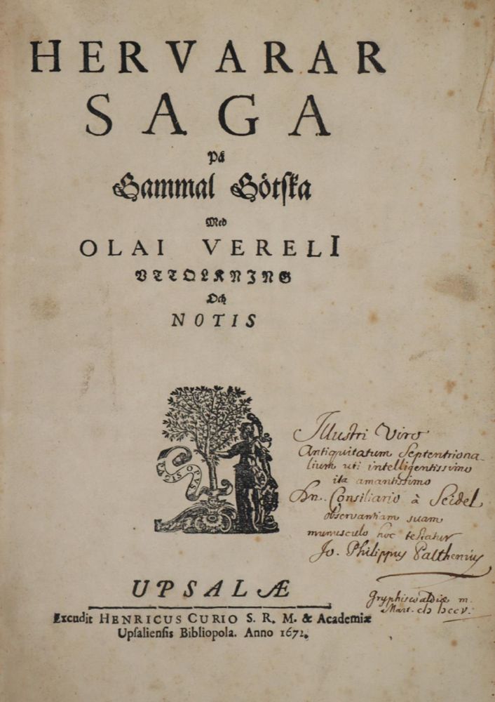 Große Abbildung Nr.1: 143-172 Hervarar Saga: (Alte Drucke, Handschriften und Theologie)