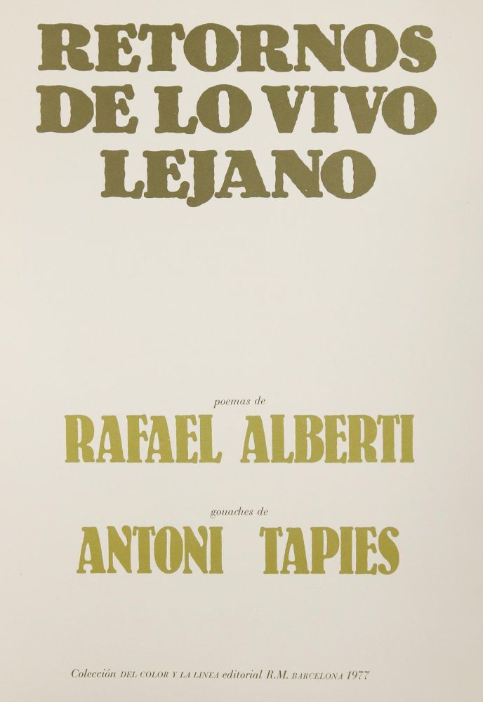 Große Abbildung Nr.6: 143-1750 Alberti,R.: (Tapies)