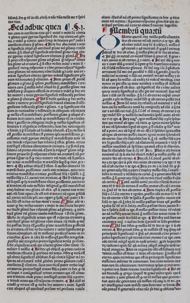 Große Abbildung Nr.1: 143-179 Inkunabelblätter.: (Inkunabeln)
