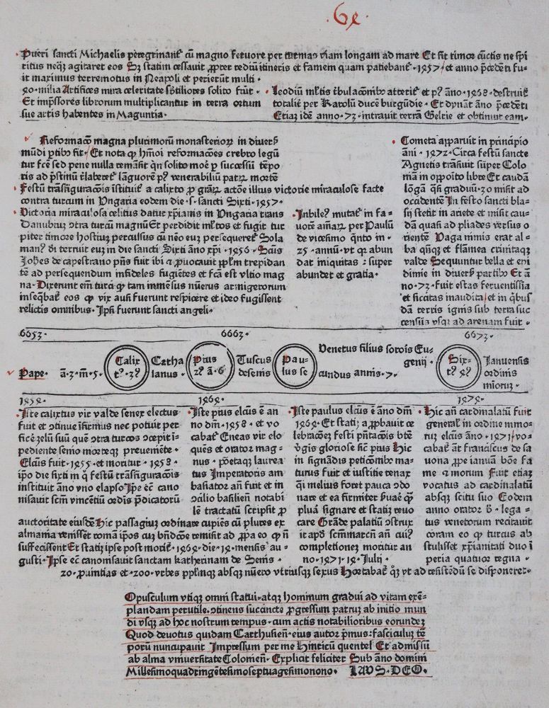 Große Abbildung Nr.4: 143-179 Inkunabelblätter.: (Inkunabeln)