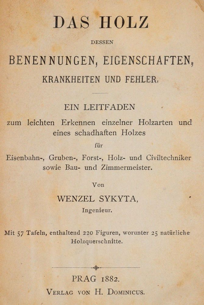 Große Abbildung Nr.1: 143-1790 Sykyta,W.: (Botanik, Holz)