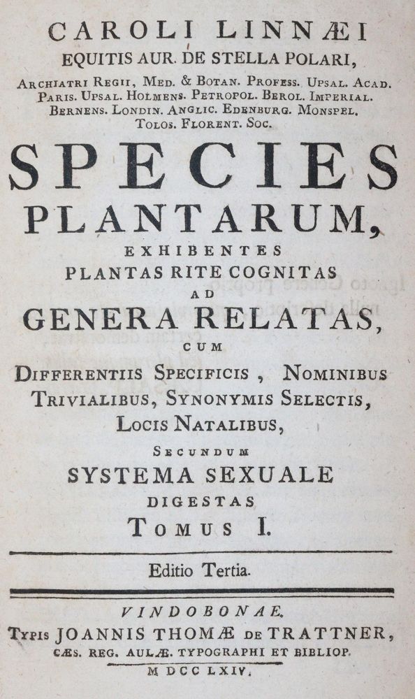 Große Abbildung Nr.1: 143-1795 Linné,C.v.: (Botanik)