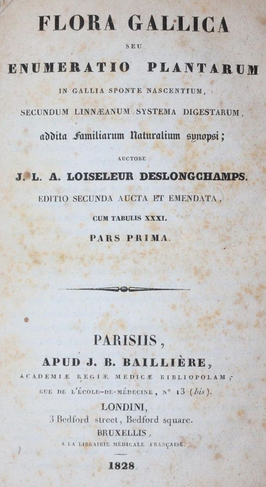 Große Abbildung Nr.2: 143-1799 Loiseleur Deslongchamps,J.L.A.: (Botanik)