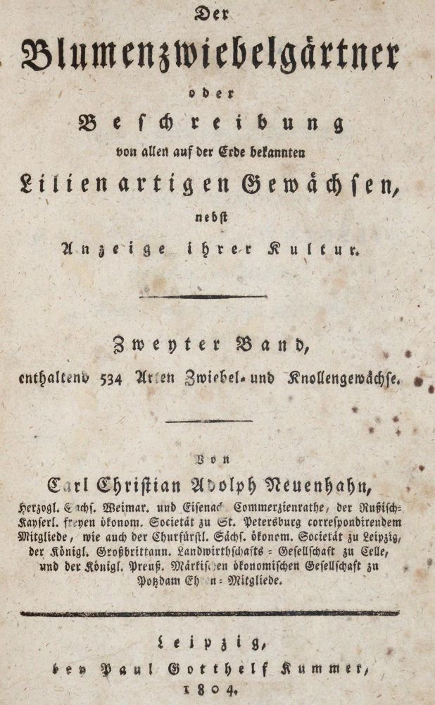 Große Abbildung Nr.1: 143-1804 Neuenhahn,C.C.A.: (Botanik)