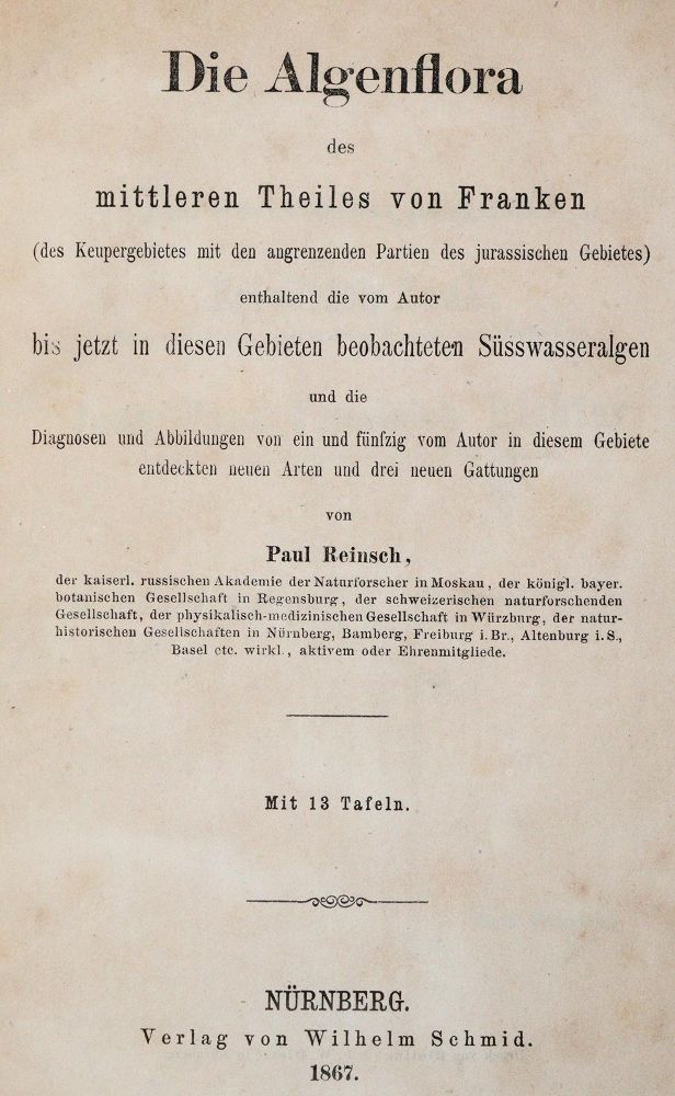 Große Abbildung Nr.1: 143-1807 Reinsch,P.(A.).: (Botanik)
