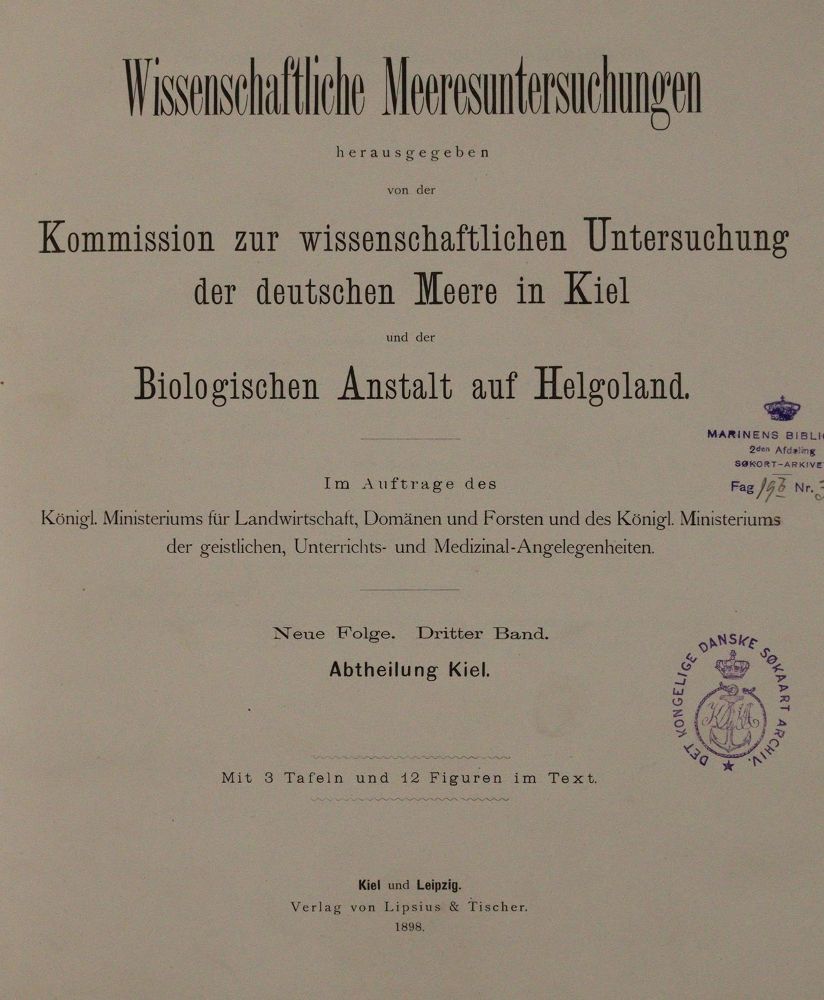 Große Abbildung Nr.1: 143-1817 Wissenschaftliche Meeresuntersuchungen.: (Botanik)