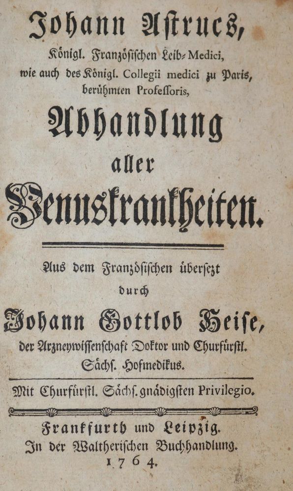 Große Abbildung Nr.1: 143-1820 Astruc,J.: (Medizin)