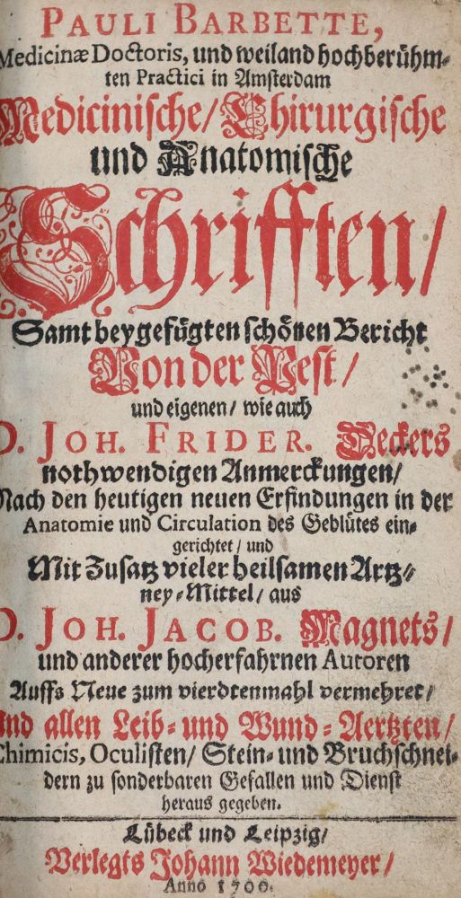 Große Abbildung Nr.1: 143-1825 Barbette,P.: (Medizin)