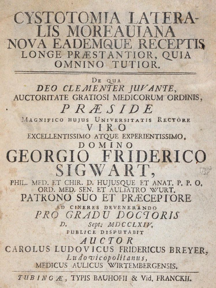 Große Abbildung Nr.1: 143-1831 Freher,C.J.: (Medizin)