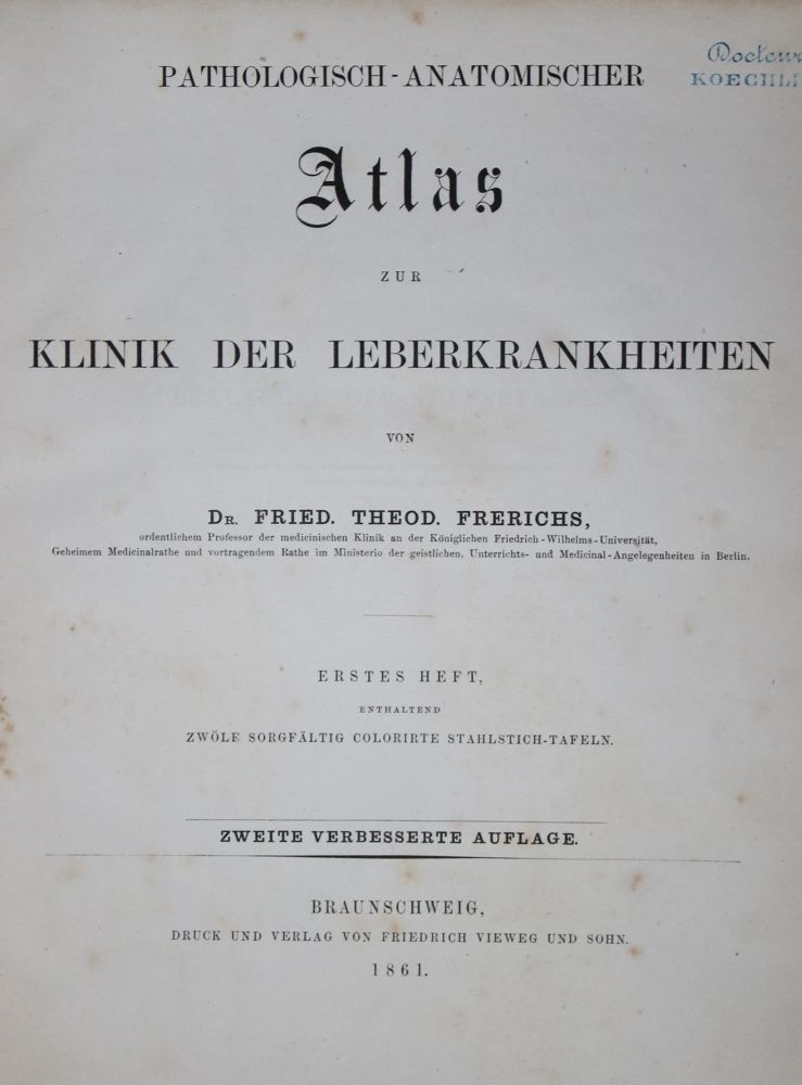Große Abbildung Nr.1: 143-1832 Frerichs,F.T.: (Medizin)