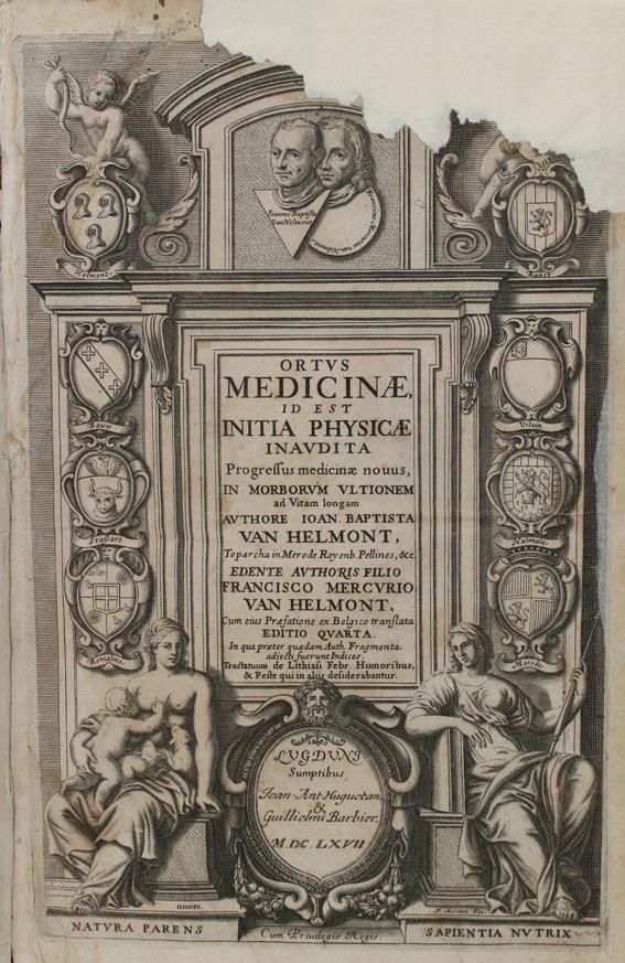 Große Abbildung Nr.1: 143-1836 Helmont,J.B.v.: (Medizin)