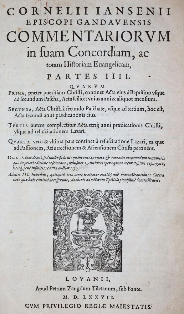 Große Abbildung Nr.1: 143-185 Jansenius,C.: (Alte Drucke, Handschriften und Theologie)
