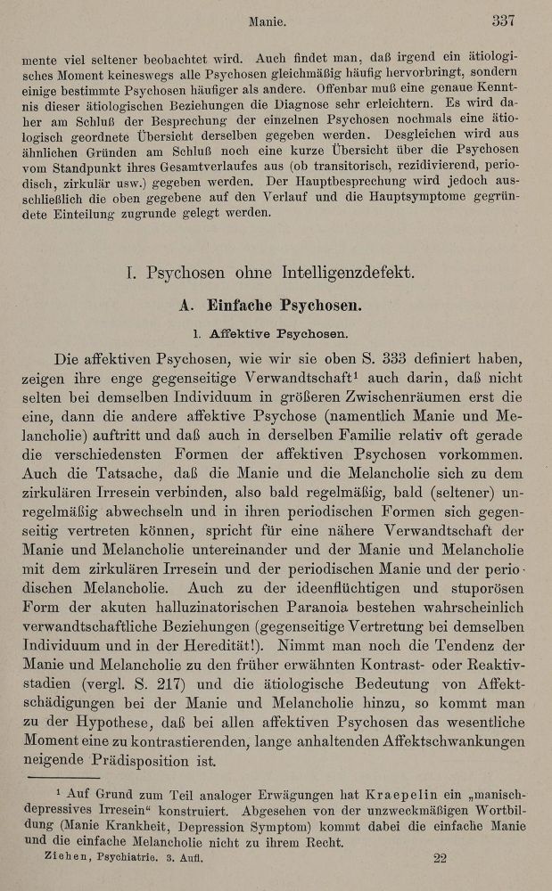 Große Abbildung Nr.1: 143-1852 (Ziehen,T.: (Medizin, Psychiatrie)