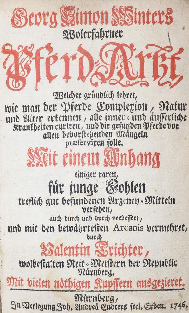 Große Abbildung Nr.1: 143-1855 Winter,G.S.: (Medizin, Veterinärmedizin)
