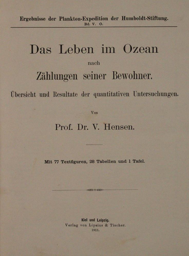 Große Abbildung Nr.1: 143-1875 Hensen,V.: (Zoologie)